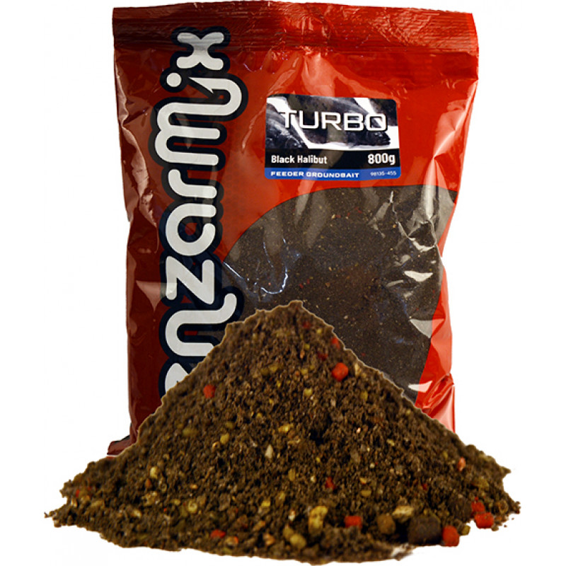 Benzar Mix BENZAR TURBO FEEDER BLACK HALIBUT 800 GR