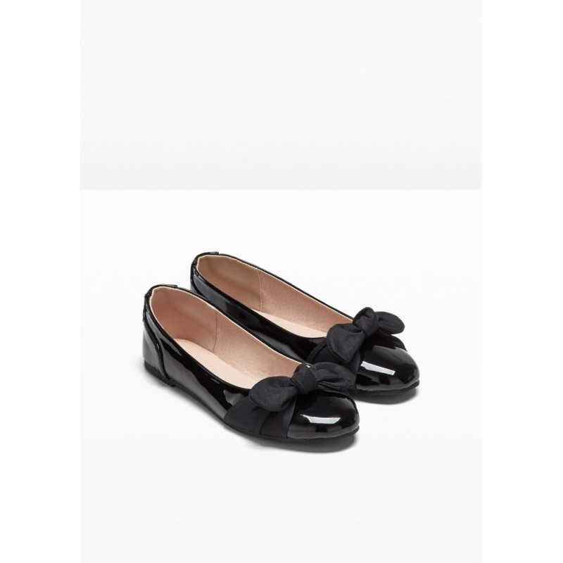 BodyFlirt lakādas melnas laiviņas, izmērs 39