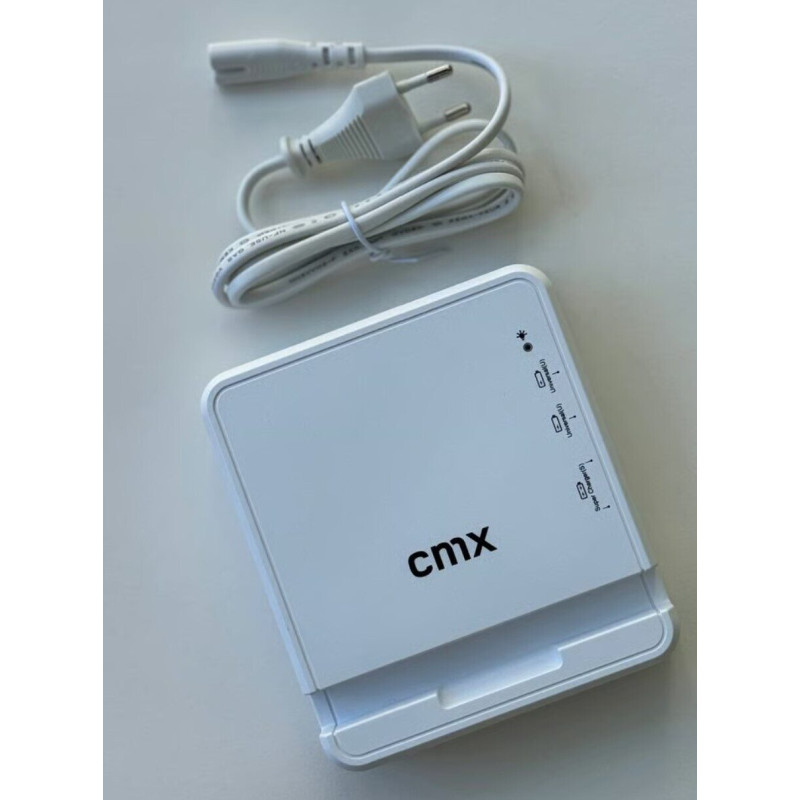 4 portu USB adapteris lādētājs ar turētāju, uzlādes stacija, 35 W, balts, CMX