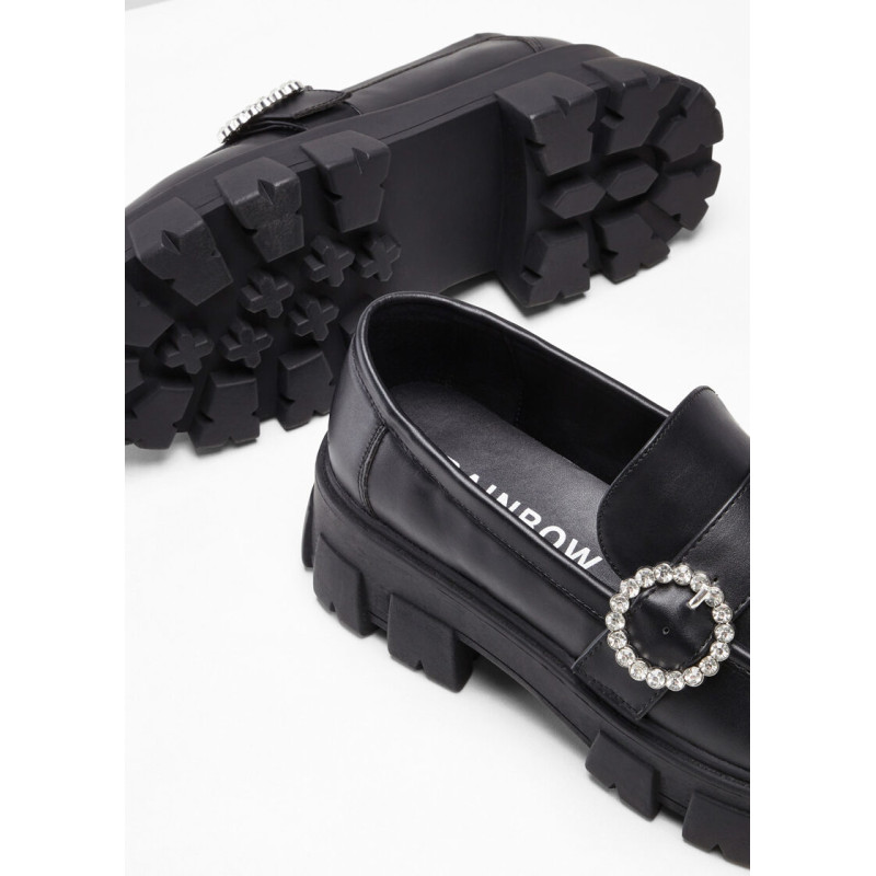 Rainbow melnas kurpes ar sprādzi, izmērs 36